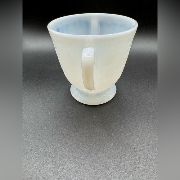 VTG Macbeth Evans American Sweetheart Sugar Bowl Depression Monax Glass - Picture 3 of 9